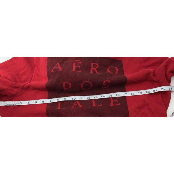 Aeropostale Hoodie Sweatshirt Men's Size L Red Graphic Logo - Picture 9 of 12